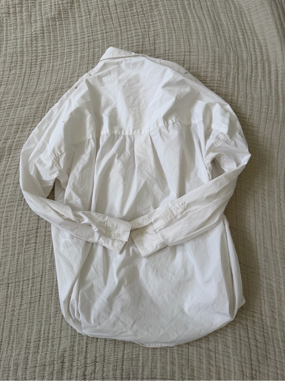 Tahari White Collared Button-Up Blouse